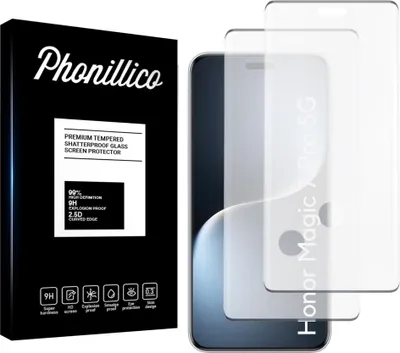 Produktbild von Hartglas für Honor Magic 7 Pro 5G [2 Stück] Displayschutzfolie Screen Protector Film Anti-Kratzer Glas Resistant Phonillico®