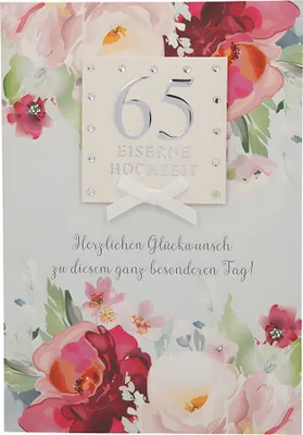 Produktbild von Depesche Klappkarten Besondere Anlässe Sortierung : 65 Eiserne Hochzeit Herzlichen Glückwuns Klappkarten Besondere Anlässe: 65 Eiserne Hochzeit Herzlichen Glückwuns