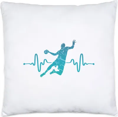 Produktbild von Handball EKG Kissen Inkl Füllung Handballer Handballspieler Handballverein Mannschaft