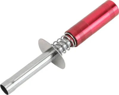 Productafbeelding van Gloeplugontsteker, aluminiumlegering, accessoire voor 1/10 RC-modellen, geschikt voor HSP 80103 olievrachtwagens, rood