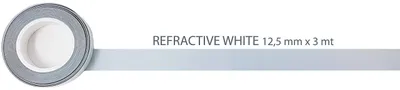 Produktbild von 4R Quattroerre.it 10044 Reflektierende Dekorstreifen selbstklebend, Rolle, weiß,