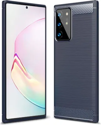 Produktbild von Schutzhülle Handyhülle für Samsung Galaxy Note 20 Ultra Case Cover Carbon Optik Blau