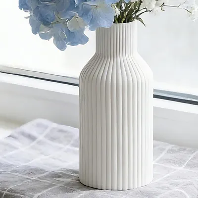 Immagine prodotto di Vaso in Vetroceramica, 20 cm, design scandinavo, ideale per soggiorno, camera da letto o ufficio