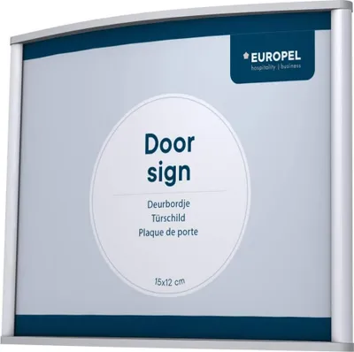Produktbild von EUROPEL Türschild 150 x 120 mm silber