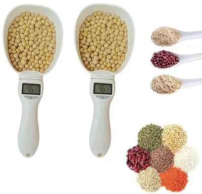 Immagine prodotto di Set digitale da 2 misurini con display LCD, misurini elettronici per la cucina e l'alimentazione quotidiana