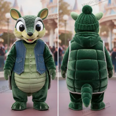 Obrázok produktu pre Lesná myška, zelený plyšový kostým