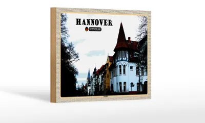 Produktbild von Holzschild Städte Hannover Kleefeld Architektur 18x12 cm Dekoration
