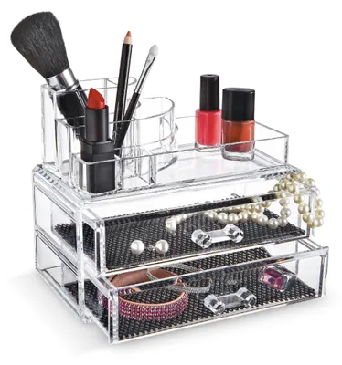 Productafbeelding van Direct Retail: Make-up organizer, acryl, groot, met lades, transparant