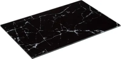 Imagen del producto de Tabla de cortar de vidrio con diseño de mármol negro