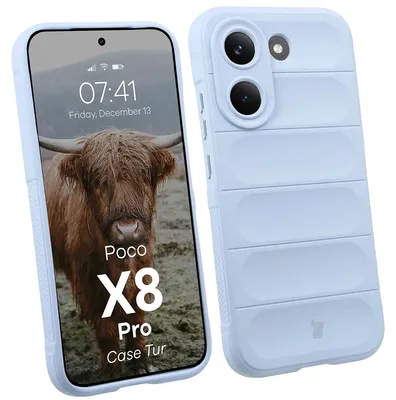 Produktbild von Robuste Handyhülle für Xiaomi POCO X8 Pro, Bizon Case Tur, Hellblau