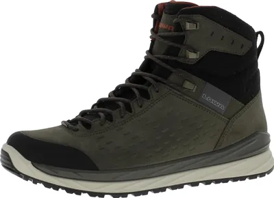 A single hiking boot shown from a side-diagonal angle against a white background.