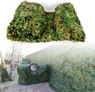 Image de 4x6m filet de camouflage chasse camouflage forêt armée filet camouflage décoration forêt couverture camp chasse protection visuelle