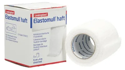 Image de Bande de fixation élastique cohésive Elastomull haft 6 cm x 4 m, 1 boîte