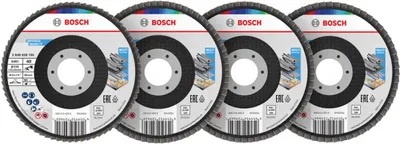 Produktbild von X451 Fächerschleifscheiben Set, 115 x 22,23 mm, K40/K60/K80/K120, Z27, 15-tlg