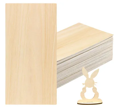 Zdjęcie produktu dla 30 sztuk płyty sklejki o wymiarach 200 x 100 x 1,5 mm, płyty drewniane do rękodzieła