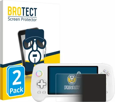 Produktbild von 2x BROTECT Sichtschutzfolie für Anbernic RG557 Anti-Spy Privacy Sichtschutz Blickschutz Folie Blaulicht-Schutz