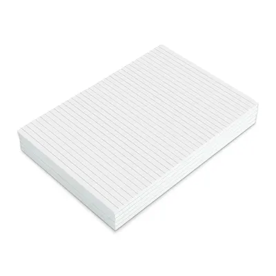 Immagine prodotto di Set di blocchi per appunti - DIN A4 - 5 blocchi - a righe - 50 pagine per blocco - incollati - dorso in cartone robusto - carta da 90 g/m² - alta qualità