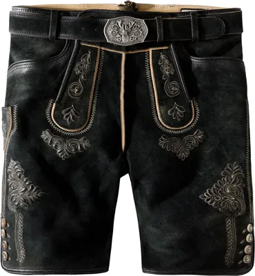 Produktbild von Stockerpoint - Herren Lederhose mit Gürtel, (Bertl), Größe:46, Farbe:Graphit