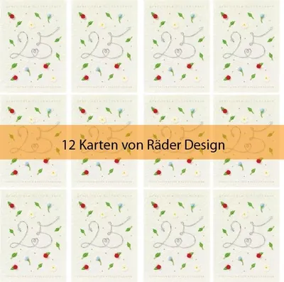 Produktbild von Jubiläumskarte "25 - Herzlichen Glückwunsch" 12er Set