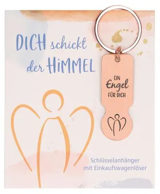 Produktbild von Schlüsselanhänger mit Einkaufswagenlöser - Dich schickt der Himmel