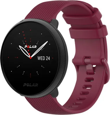 Produktbild von Strap-it Polar Ignite 2 Silikonarmband (Dunkelrot)