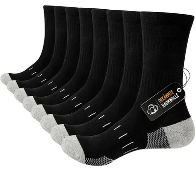 Produktbild von Socken Herren Baumwolle 4 Paar 43-46 Schwarz