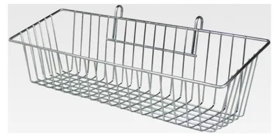 Produktbild von Einhängbarer Gitterkorb 430 x 135 x 115 mm silber