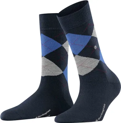 Obrázek produktu pro Burlington dámské ponožky MARYLEBONE - krátké ponožky, vzor diamantů, Onesize tmavě modré 36-41
