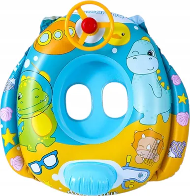 Image de Roue de ponton, siège enfant, roue flottante, volant, bleu, 311N