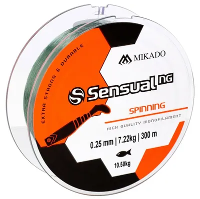 Obrázek produktu pro 300 m MIKADO SENSUAL NG SPINNING extra silný vlasec pro lov dravců, Ø 0,10 mm / 1,76 kg