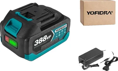 Obrázek produktu pro Dobíjecí lithiová baterie, kapacita 15000 mAh, jmenovité napětí, 1x388VF-1 nabíječka, 18 V