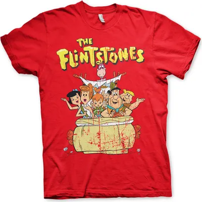 Produktbild von The Flintstones T-Shirt - X-Large - Red