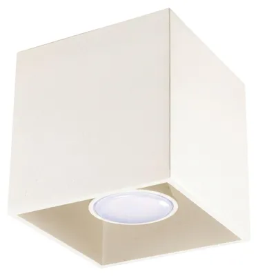 Immagine prodotto di Plafoniera QUAD 1 beige 1xGU10  10W alluminio 10x10x10cm Sollux Lighting