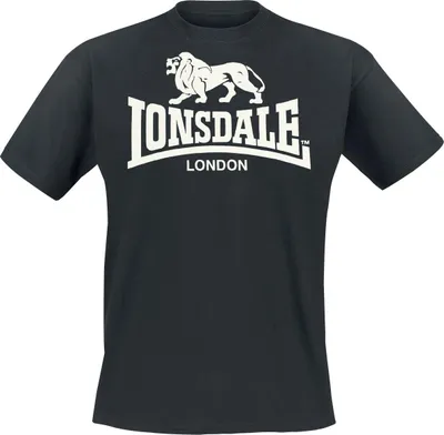 Zdjęcie produktu dla Koszulka męska regular fit LOGO Black XXXL Lonsdale