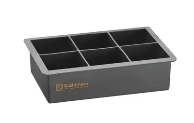 Produktbild von Nachtmann Square Whisky Ice Cube Set 2-er Set Whiskygläser + 1 Eiswürfelform, Farbe:Transparent