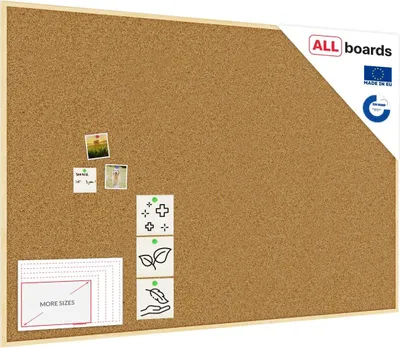 Produktbild von Pinnwand mit Naturholzrahmen 180x120cm