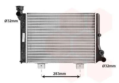Produktbild von VAN WEZEL 26002005 Kühler Wasserkühler Motorkühler für LADA NOVA (2105) NOVA Kombi (2104)