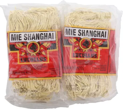 Produktbild von Lucullus Mie Shanghai Chinesische Nudeln 250g – Asiatische Weizennudeln für Wok & Suppe