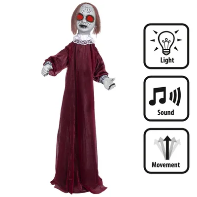 Zdjęcie produktu dla Halloweenowa figurka Śmiejąca się Dolly 90 cm