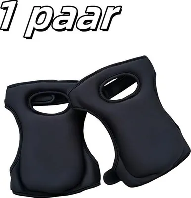 Obrázok produktu pre Chrániče kolien na prácu v záhrade – Spons – elastické – nastaviteľné – výška sedu – čierne