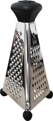 Produktbild von Mini DREIKANTREIBE aus Edelstahl mit 3 Reibflächen 12cm Turmreibe Küchenreibe Gemüsereibe Nussreibe Multireibe Reibe 32