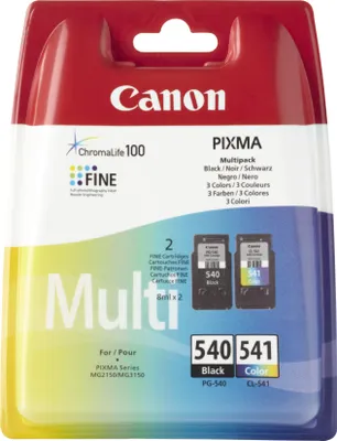 Produktbild von Canon Multipack PG-540 schwarz + CL-541 Farbe