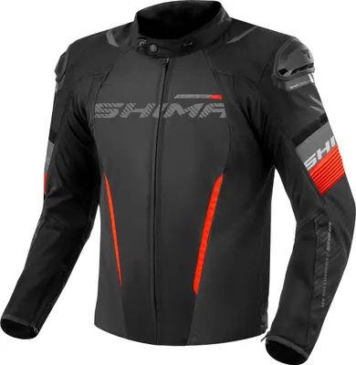 Produktbild von SHIMA Solid 2.0 wasserdichte Motorrad Textiljacke, schwarz/rot, 4XL