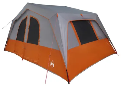 Produktbild von vidaXL Familienzelt Grau und Orange 533 x 312 x 230 cm