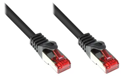 Produktbild von Good Connections Patchkabel CAT6 S/FTP 15m schwarz 250MHz