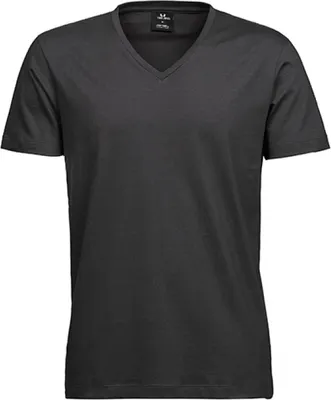 Produktbild von Tee Jays 8006 | Mens Fashion V-Neck Soft Herren T-Shirt - Farbe: Dark Grey (Solid) - Größe: XXL
