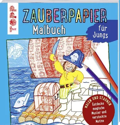 Produktbild von Zauberpapier Malbuch für Jungs