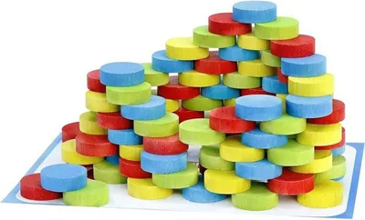 Image de Jeu éducatif pour enfants, Jeujura, Bois, 100 pièces, 3 ans+, Multicolore