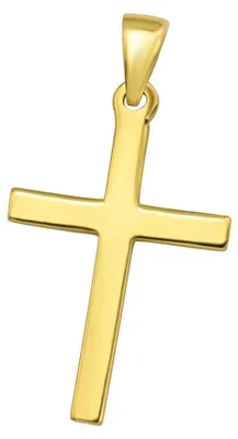 Produktbild von Kreuz Anhänger 925 Silber vergoldet