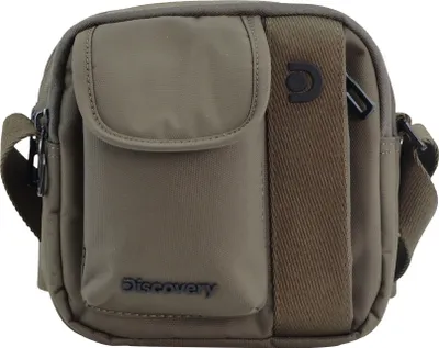 Produktbild von Discovery Schultertasche Downtown aus rPet Polyester-Material khaki One Size